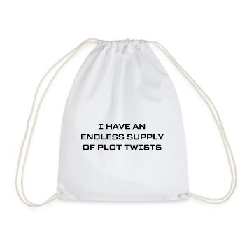 Funny English Teacher Literature Quote Saying - Drawstring Bag - white - Front