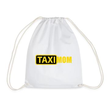 Farben änderbar | Taxi Mom - Turnbeutel - Weiß - Vorne