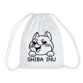 Shiba inu - Turnbeutel - Weiß - Vorne