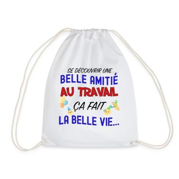 Collègue amitié au travail 9.png - Sac de sport léger - blanc - Devant