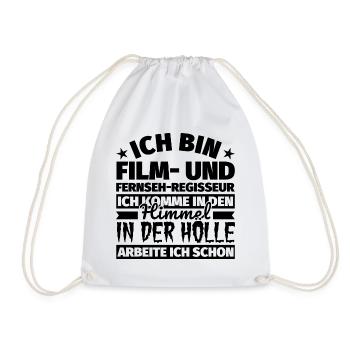 Film- und Fernseh-Regisseur Geschenk lustig Himmel - Turnbeutel - Weiß - Vorne