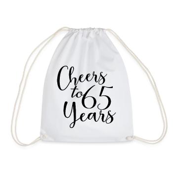 Vive 65 ans 65e anniversaire - Sac de sport léger - blanc - Devant
