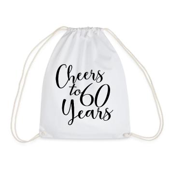 Vive les 60 ans du 60e anniversaire - Sac de sport léger - blanc - Devant