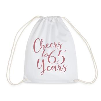Vive 65 ans 65e anniversaire - Sac de sport léger - blanc - Devant