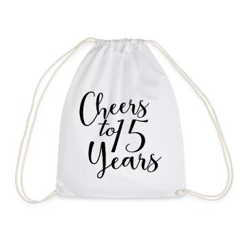 Vive le 15e anniversaire de 15 ans - Sac de sport léger - blanc - Devant