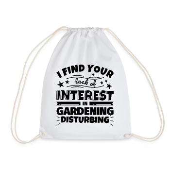 Gartenarbeit lustiges Geschenk - Turnbeutel - Weiß - Vorne