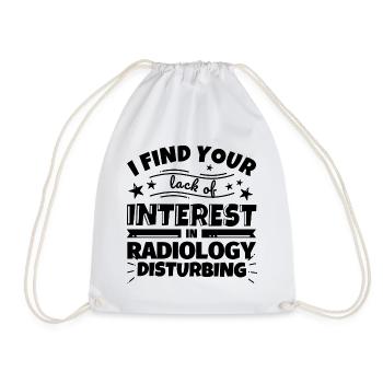 Radiologie lustiges Geschenk - Turnbeutel - Weiß - Vorne