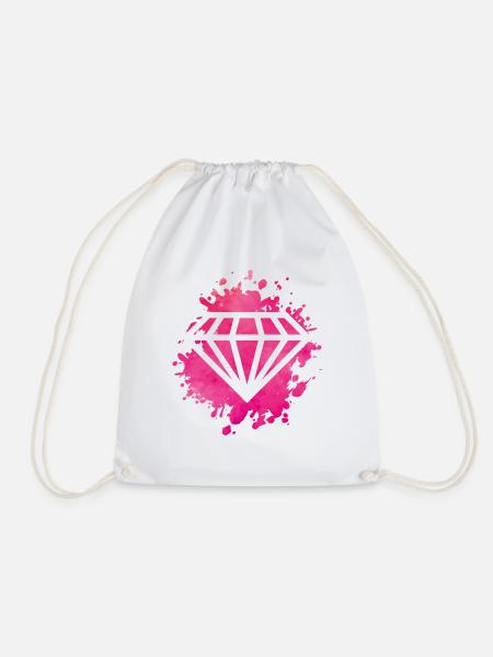 rose diamant - Sac de sport léger - blanc