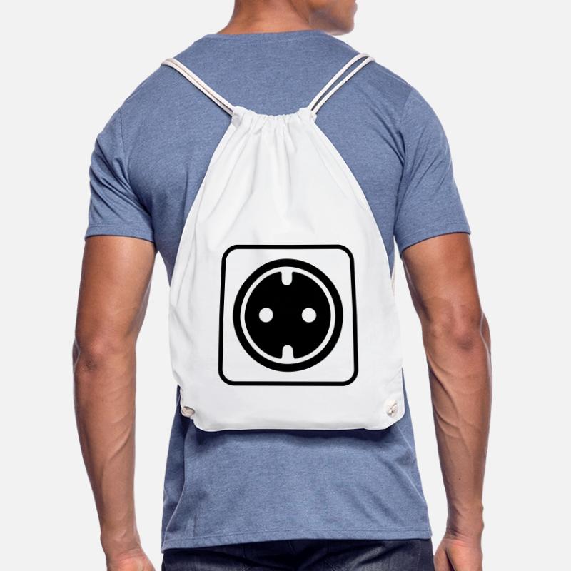 socket icon Drawstring Bag