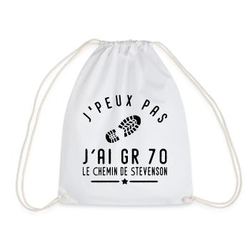 J'peux pas j'ai GR 70 sport randonnée - Sac de sport léger - blanc - Devant