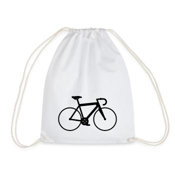 Triathlon Bike LOVE Gift Cyclist - Drawstring Bag - white - Front
