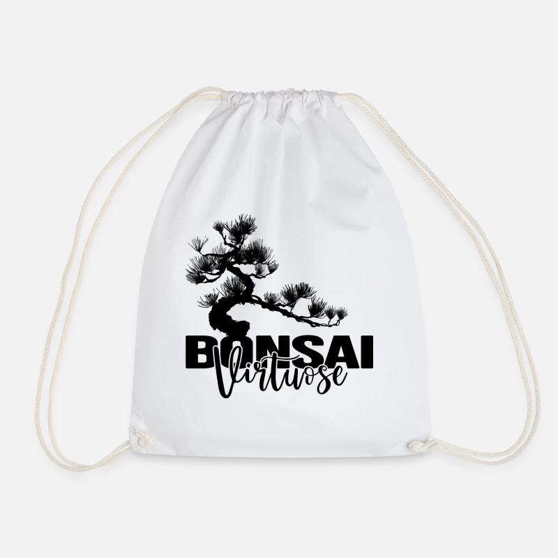 BONSAI-Baum Yamadori Nebari Bonsai-VIRTUOSE - Turnbeutel - Weiß