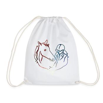 CHEVAL CHEVAL CHEVAL CAVALIÈRE - Sac de sport léger - blanc - Devant