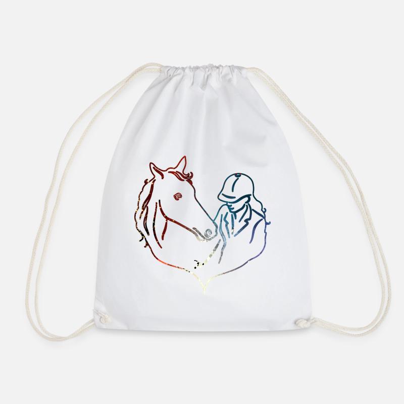 CHEVAL CHEVAL CHEVAL CAVALIÈRE - Sac de sport léger - blanc