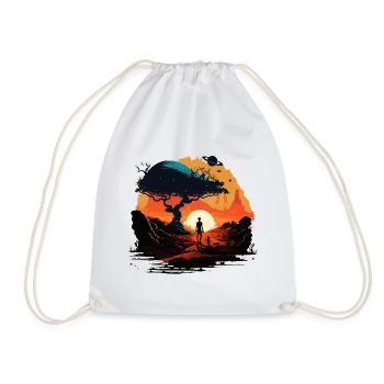 Arbre extraterrestre - Sac de sport léger - blanc - Devant