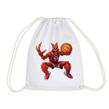 Homard de basket-ball - Sac de sport léger - blanc - Devant