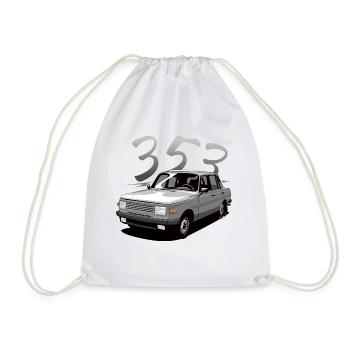 Wartburg 353 - Drawstring Bag - white - Front