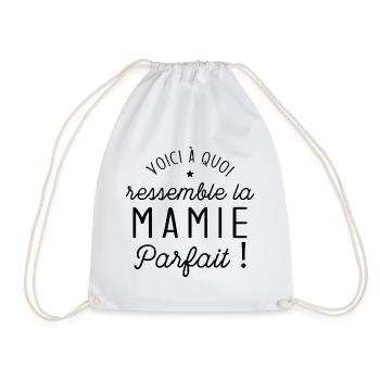 Voici à quoi ressemble une mamie parfaite - Sac de sport léger - blanc - Devant