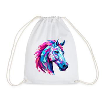 Tête de cheval - Sac de sport léger - blanc - Devant