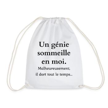 un génie sommeil en moi - Sac de sport léger - blanc - Devant