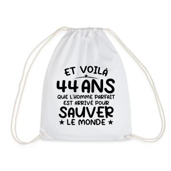 44 Years Old Birthday Gift 44 Years Men - Drawstring Bag - white - Front