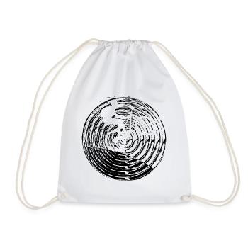 Mountain Bike Bicycle Bike - Drawstring Bag - white - Front