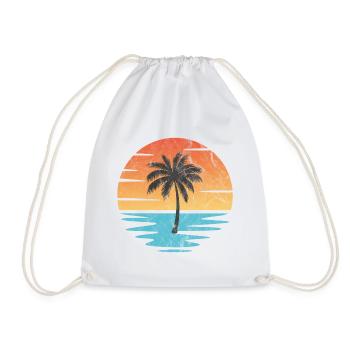 Plage Coucher de soleil - Sac de sport léger - blanc - Devant