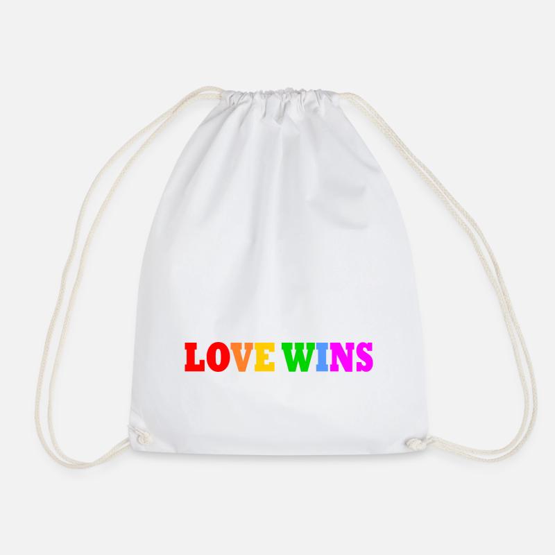 Love wins - Turnbeutel - Weiß