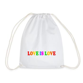Love is love - Drawstring Bag - white - Front