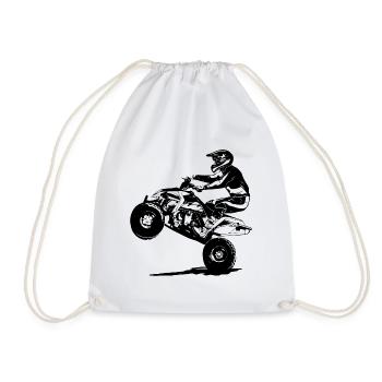 Quad Racing - ATV Racer - Sac de sport léger - blanc - Devant