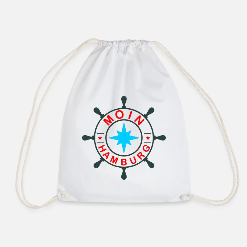 Moin Hamburg - Drawstring Bag - white