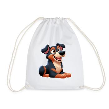 Beauceron 7 - Drawstring Bag - white - Front