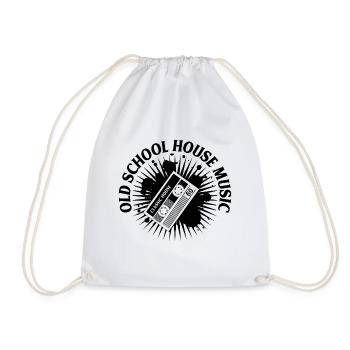 HOUSE MUSIC OLD SCHOOL ✫ T-Shirt - Turnbeutel - Weiß - Vorne