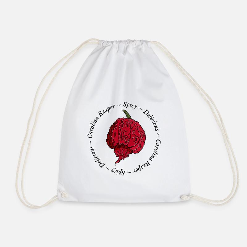 Carolina Reaper Chili Chilli Pepper Spicy Scharf - Turnbeutel - Weiß