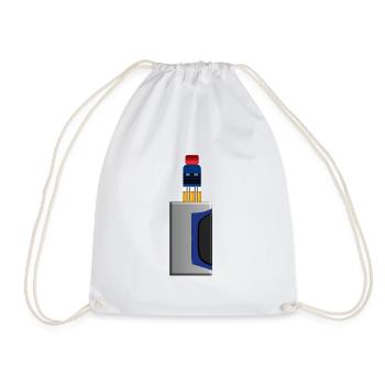 Vape Vape E-Cig Vaper - Drawstring Bag - white - Front