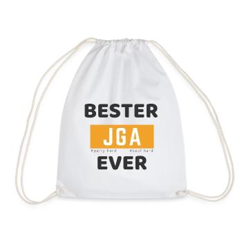 Bester JGA Ever Design - Turnbeutel - Weiß - Vorne