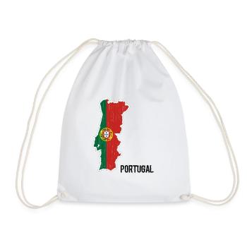 Portugal, drapeau, contour, souvenir - Sac de sport léger - blanc - Devant