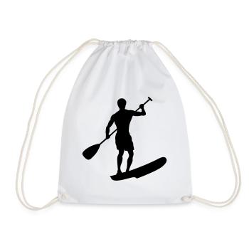Stand Up Paddling - Turnbeutel - Weiß - Vorne