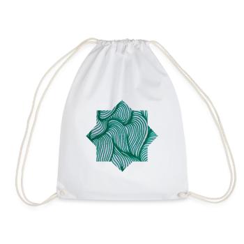 Étoiles - peintes à la main par Martina Eßer - Sac de sport léger - blanc - Devant