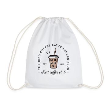 Café glacé iced latte aesthetic drôle - Sac de sport léger - blanc - Devant