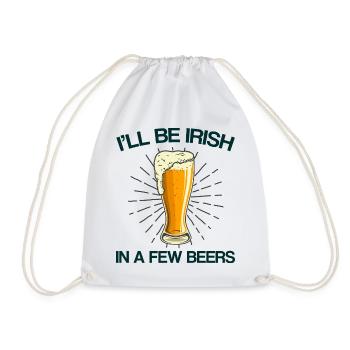 Irlandais en quelques bières St. Patrick’s Day Geschen - Sac de sport léger - blanc - Devant