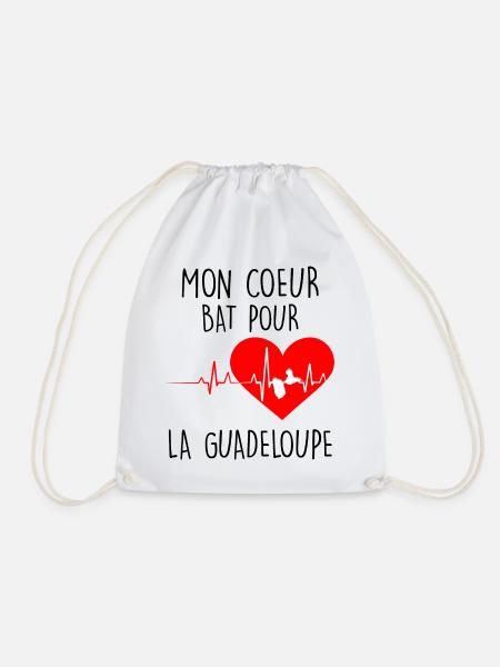 Guadeloupe De Mon Coeur - Sac de sport léger - blanc