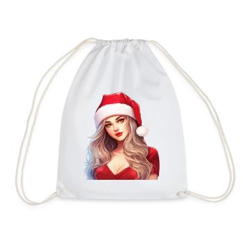 Sexy Père Noël Femme Noël Noël laid - Sac de sport léger - blanc - Devant