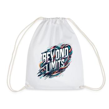 Limitless: Dynamic energy - Drawstring Bag - white - Front