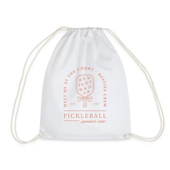 Pickleball été amies filles crew fleurs aesthetic - Sac de sport léger - blanc - Devant
