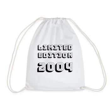 Limited Edition 2004, 18th birthday - Turnbeutel - Weiß - Vorne