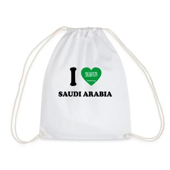 i love home land geschenk SAUDI ARABIA - Turnbeutel - Weiß - Vorne