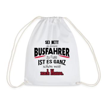 Busfahrer Shirt / witzig / Geschenk / Geschenkidee - Turnbeutel - Weiß - Vorne