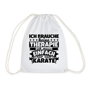 Karate lustiger Spruch Karate-Kämpfer - Turnbeutel - Weiß - Vorne