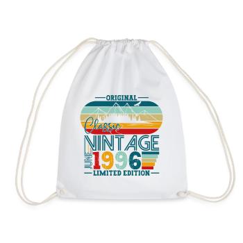 Original Juni Jahrgang 1996 26. Geburtstag Herren - Turnbeutel - Weiß - Vorne